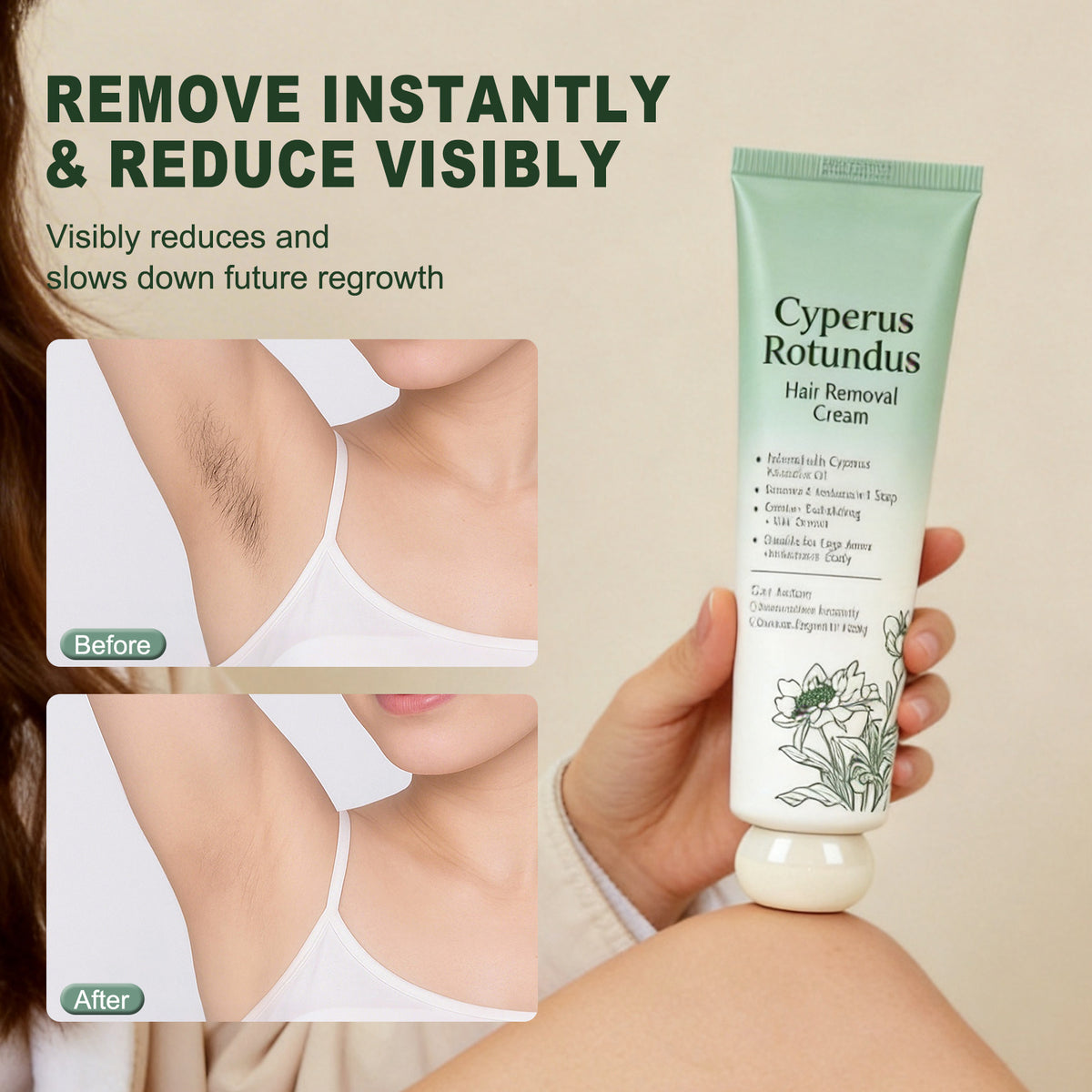 AgeVance Cyperus Rotundus Hair Removal Cream